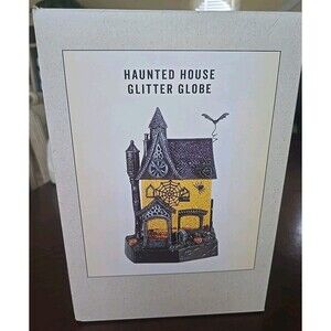 Cracker Barrel Haunted House Glitter Globe new